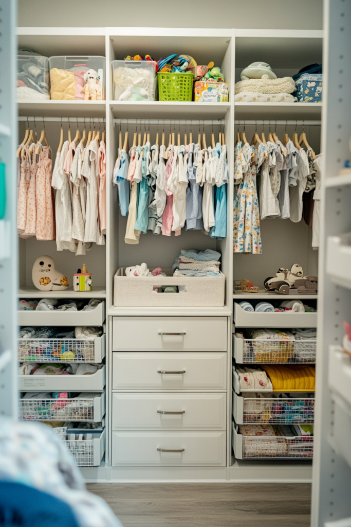 Customized Closet Organizer Nursery