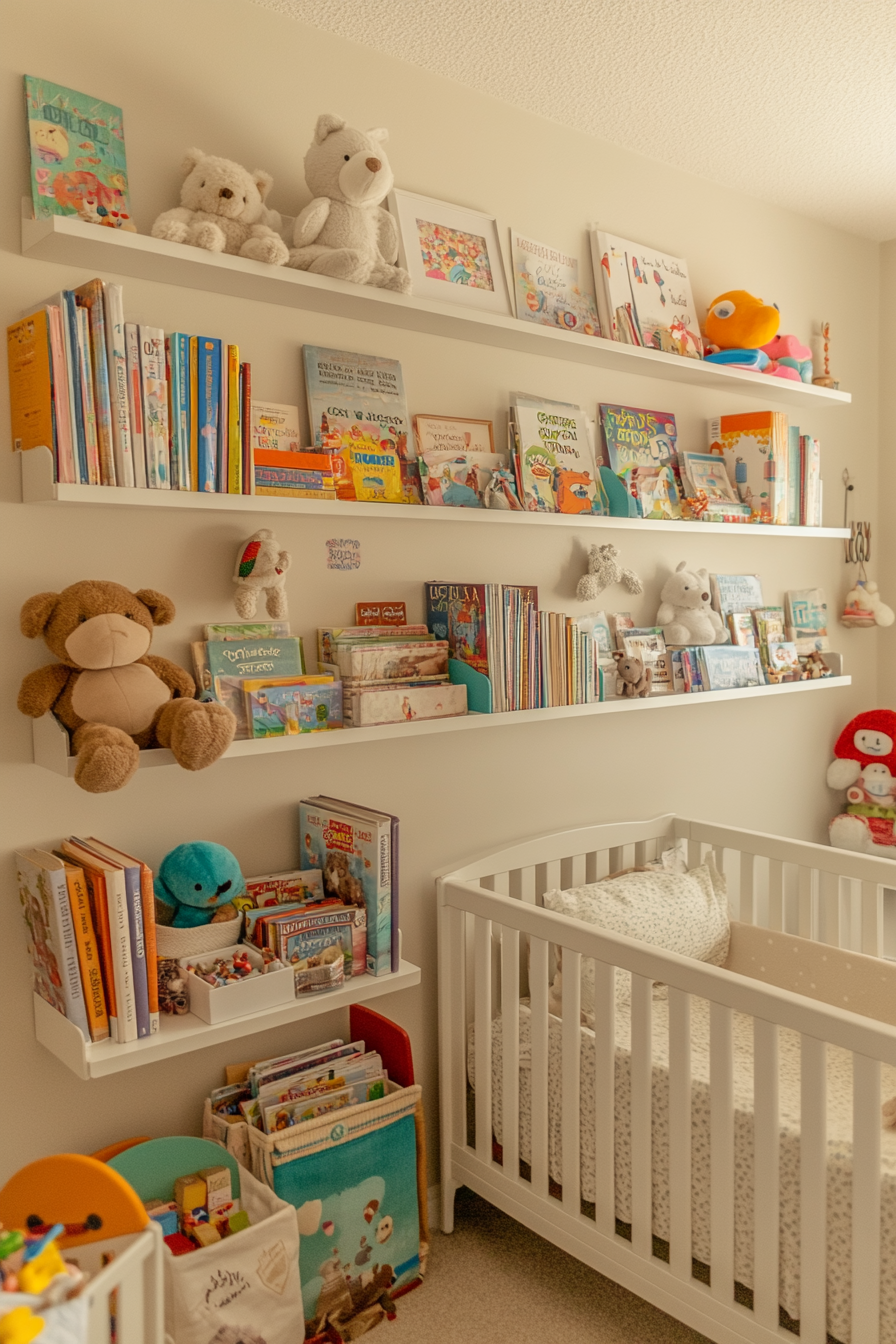 Wall-mounted Shelves Nursery