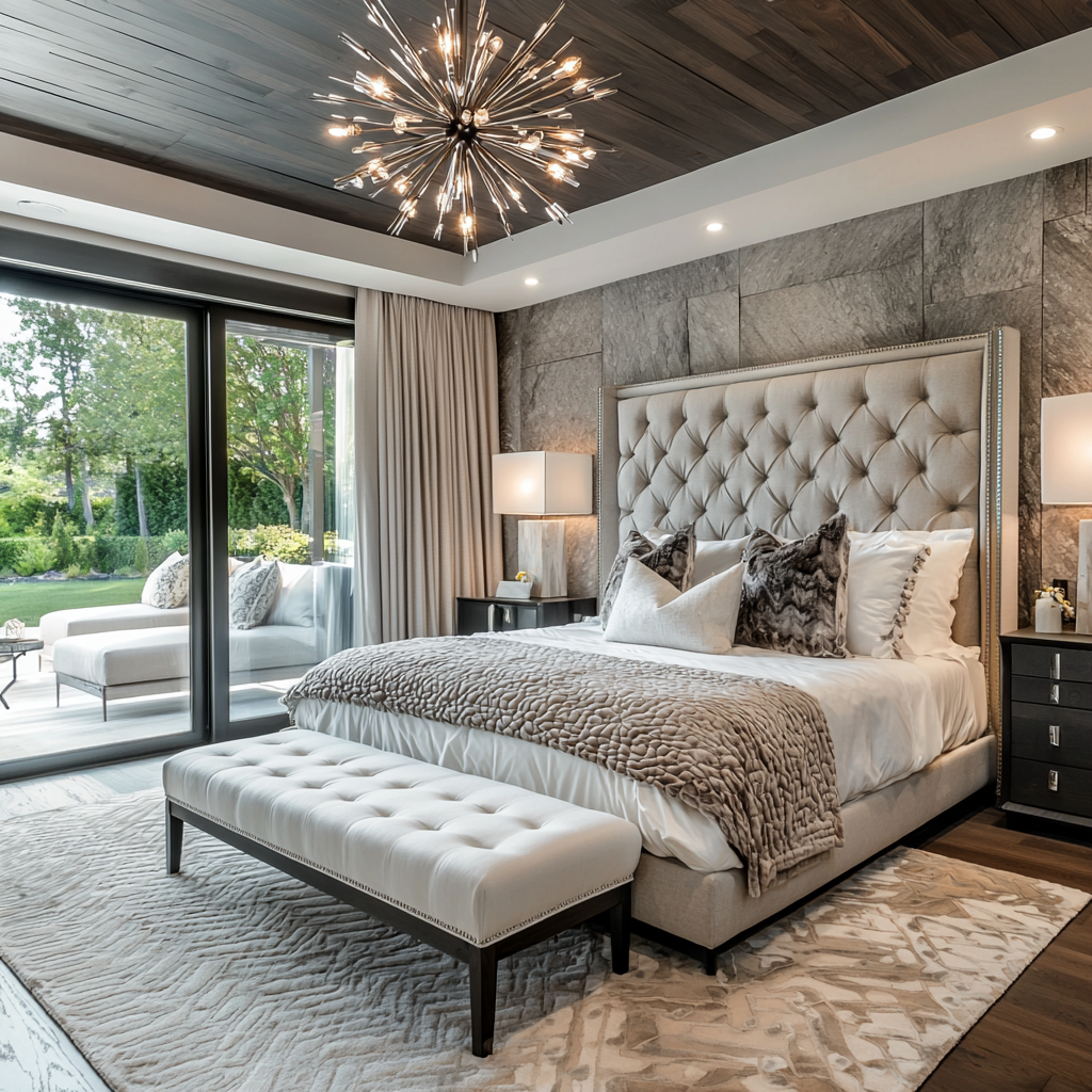 Modern Luxury Master Suite Designer Hotel Bedroom Neutral Aesthetic