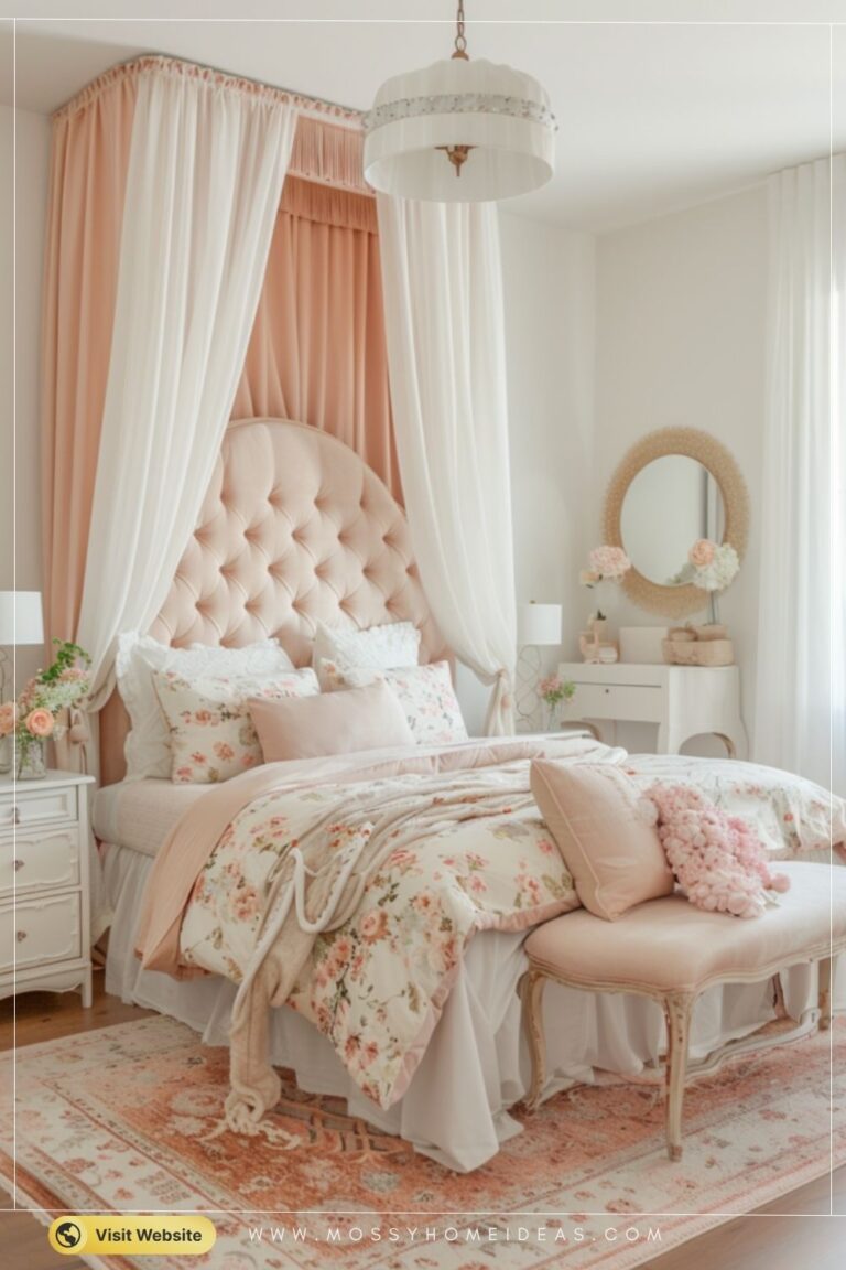 Blush Pink Gold Feminine Bedroom Ideas for a Dreamy Retreat