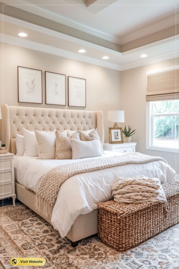 Cozy Neutral Master Bedroom Décor Ideas for Warm Relaxing Vibes
