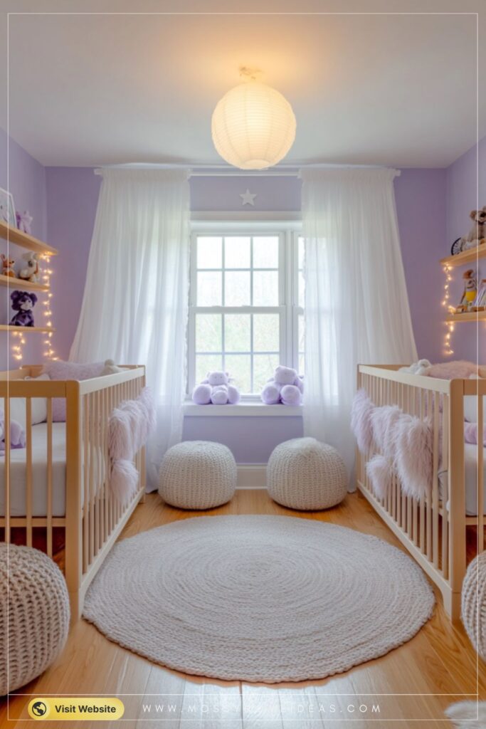 Innovative Room Divider Twin Nursery