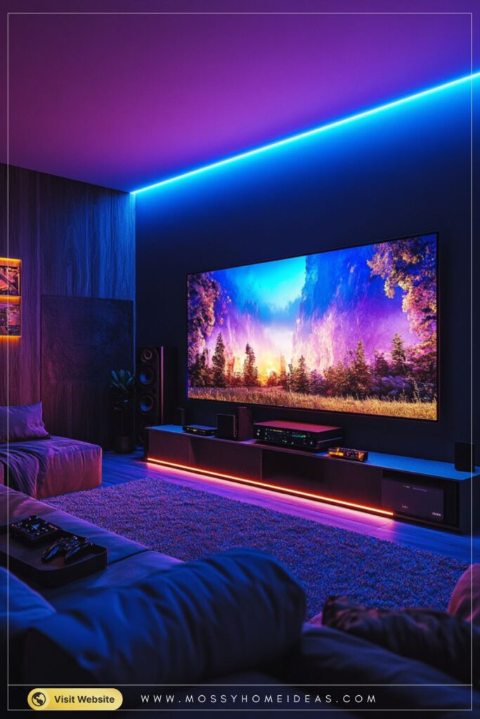 Interactive Media Wall Entertainment Setup