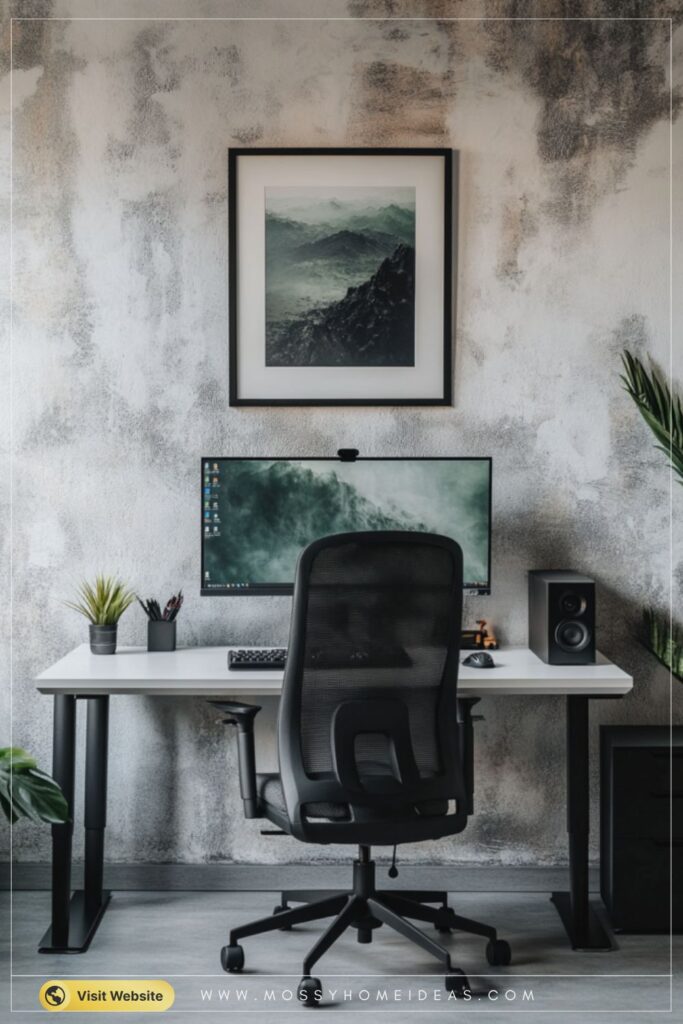 Minimalist Clean-Line Gaming Space