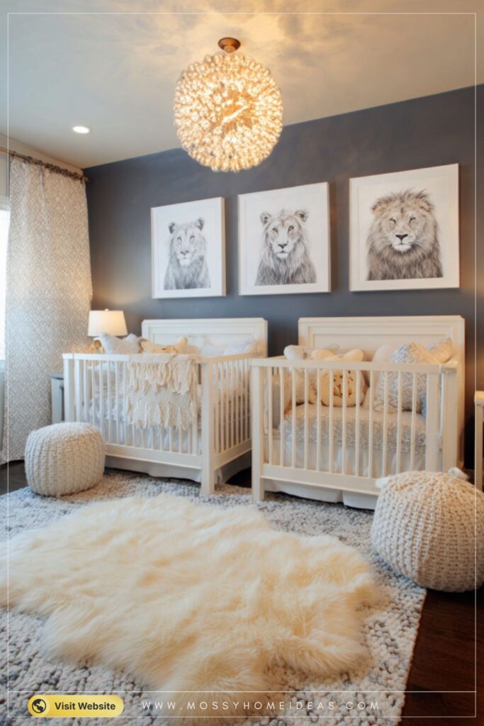Unique Accent Wall Twin Nursery