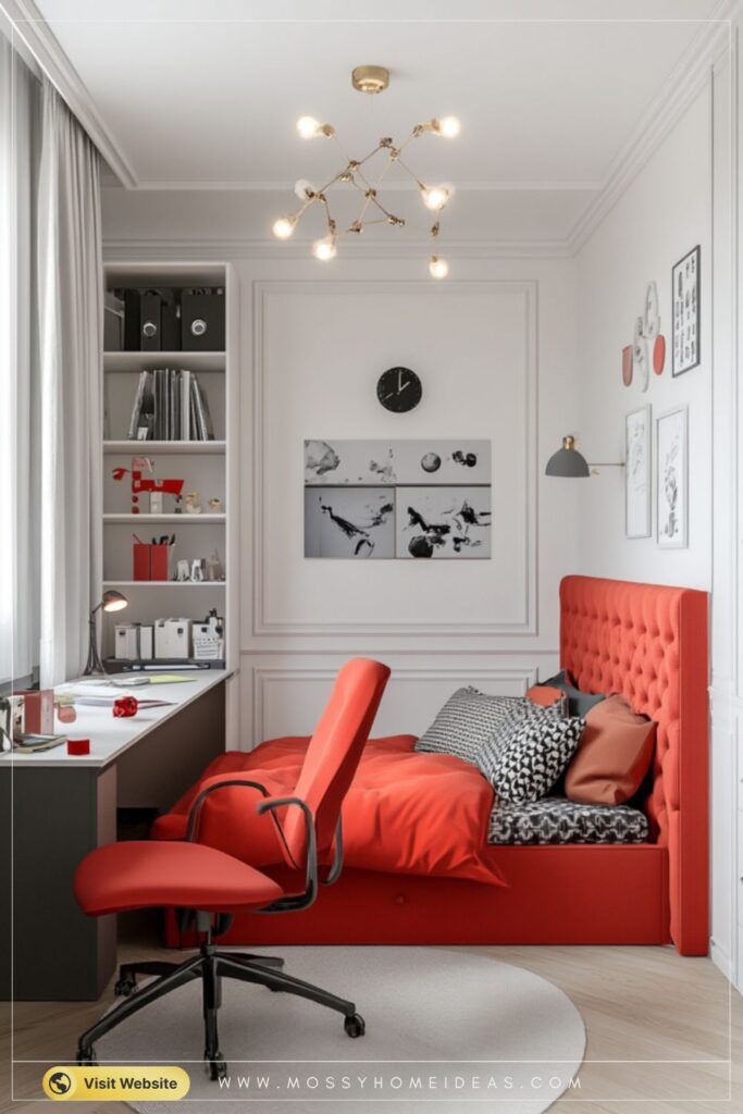 Vibrant Red Furniture Ideas for an Energetic Boy's Room