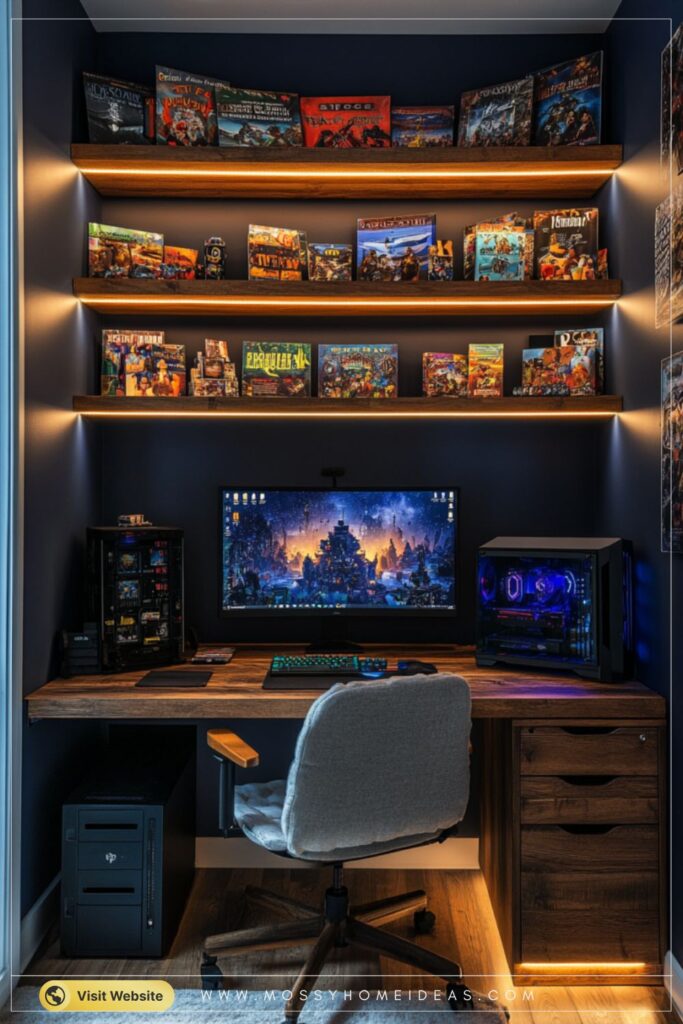 Wall-Mounted Floating Storage Display Idea