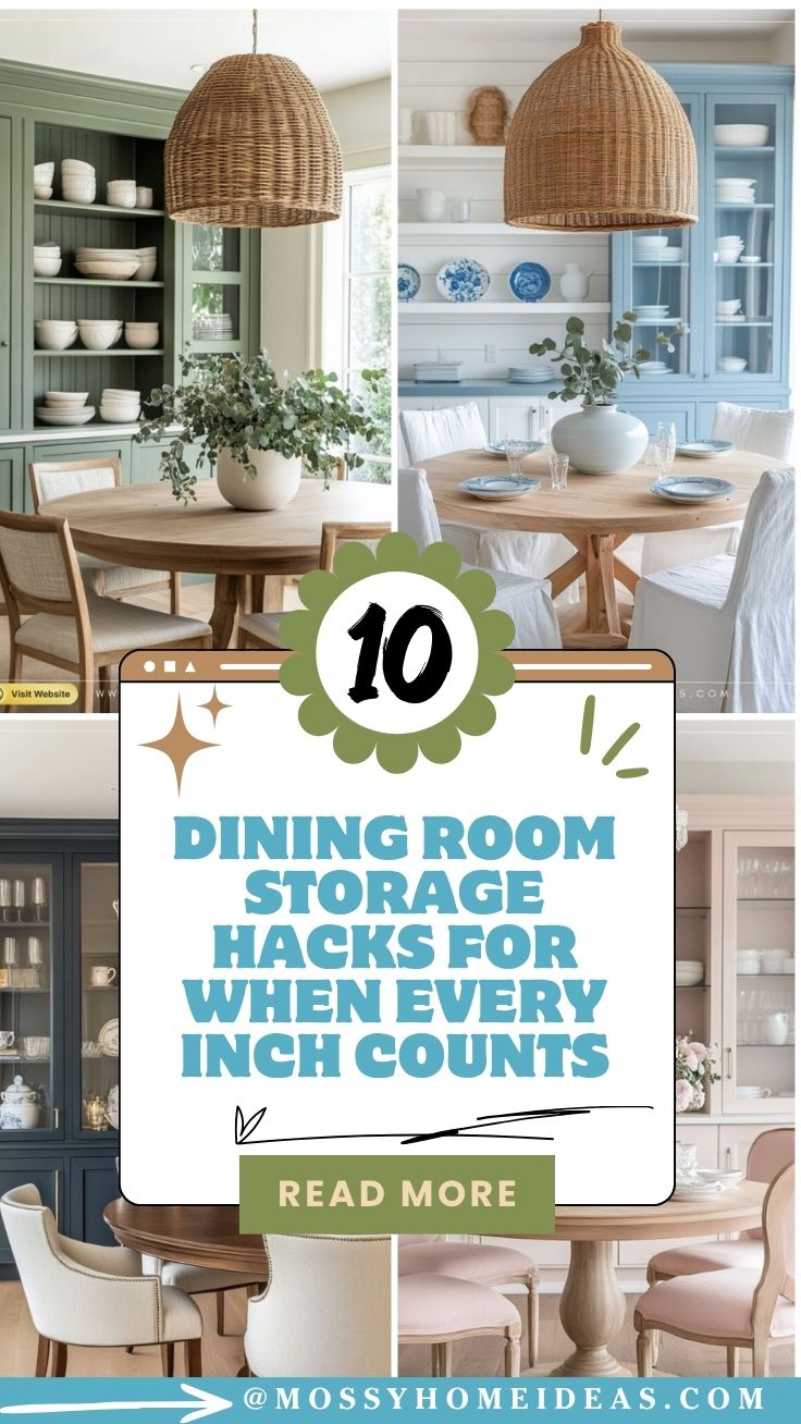 10 Dining Room Storage Hacks for When Every Inch Counts
