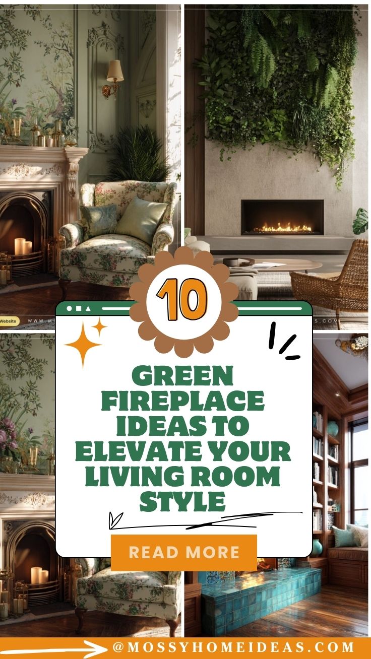10 Green Fireplace Ideas to Elevate Your Living Room Style