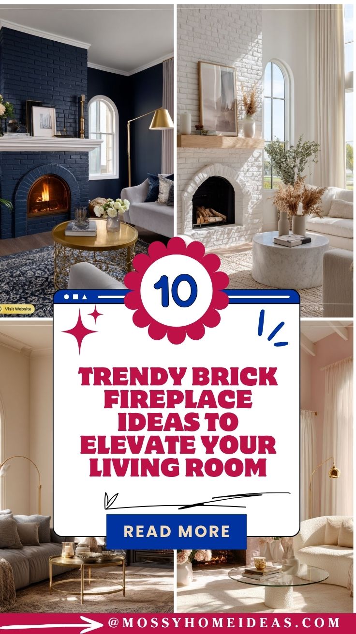 10 Trendy Brick Fireplace Ideas to Elevate Your Living Room