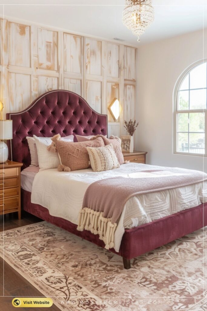 Burgundy and Gold Bedroom Ideas for a Bold Complete Look