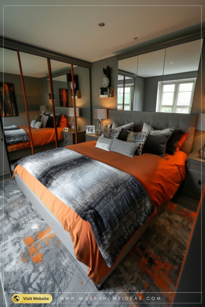 Burnt Orange Bonus Room Bedroom Conversion Layout Ideas