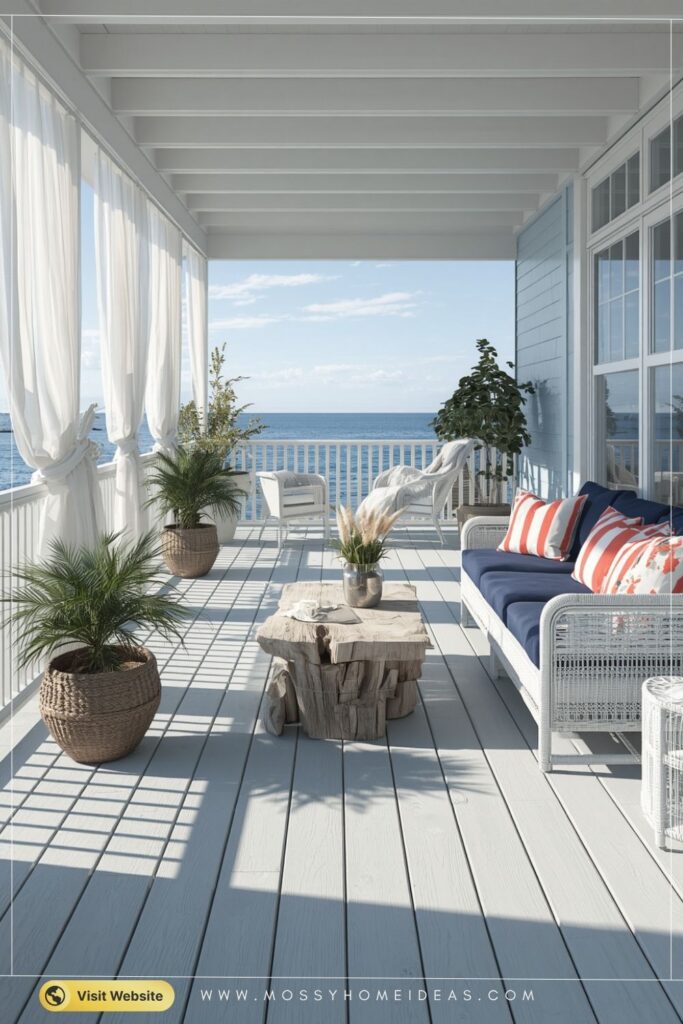 Coastal Blue Gray Deck Paint Ideas for a Beachside Vibe