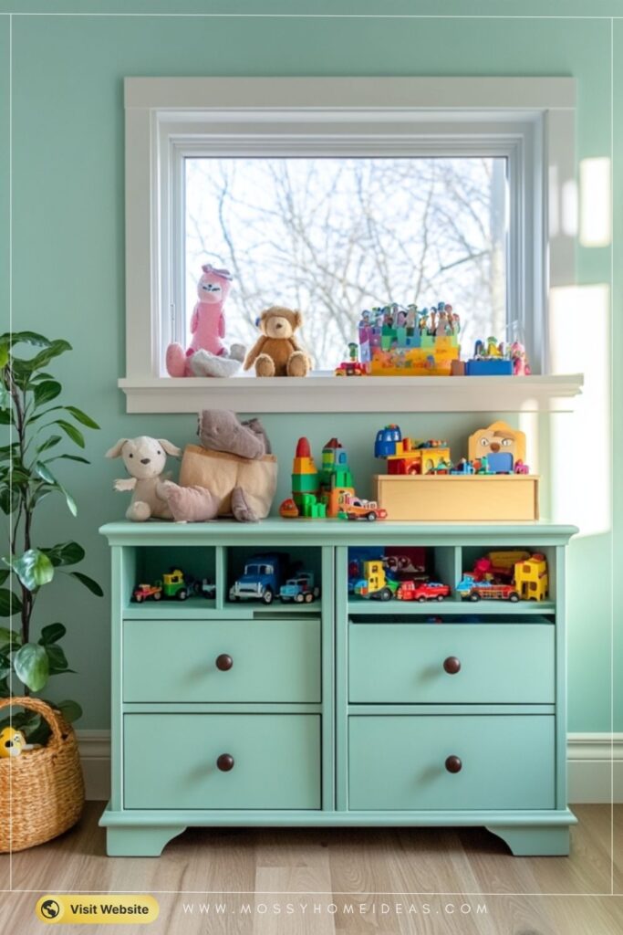 Color-Coded Toy Storage System