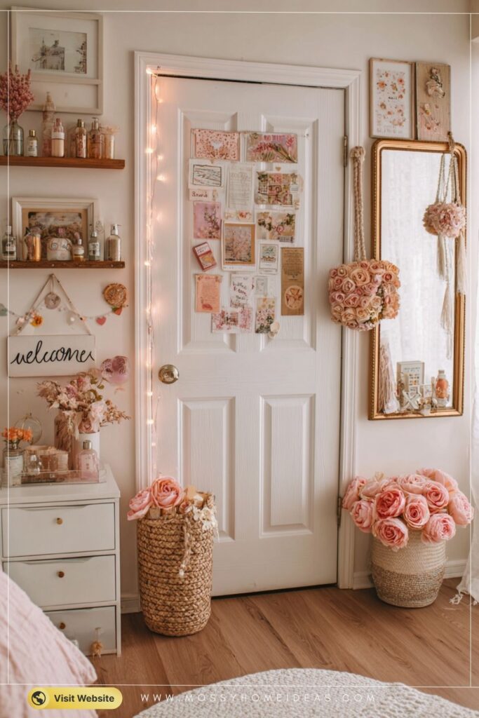 Dreamy Aesthetic Bedroom Door Decor Cozy Pastel Ideas