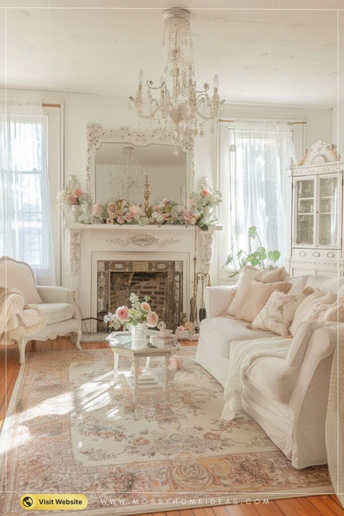 Dusty Rose Pillows French Provincial Living Room Decor Ideas