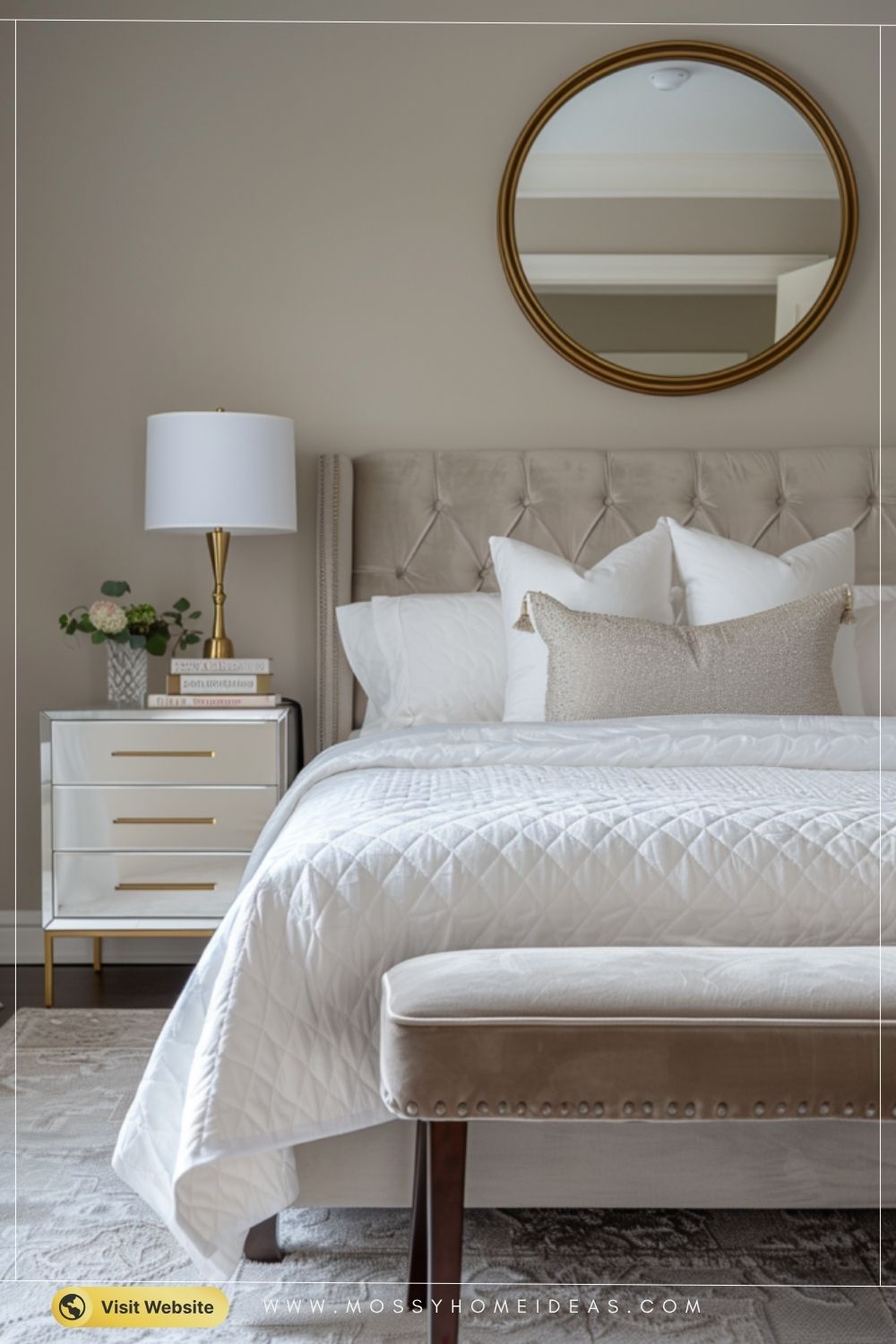 Elegant Taupe and White Bedroom Ideas for a Timeless Neutral Look