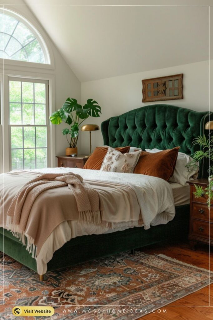 Forest Green and Tan Bedroom Ideas for a Warm Full Room