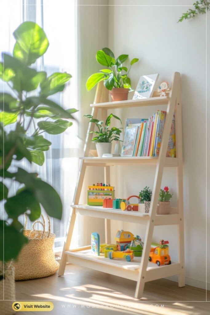 Ladder Shelf Toy Storage