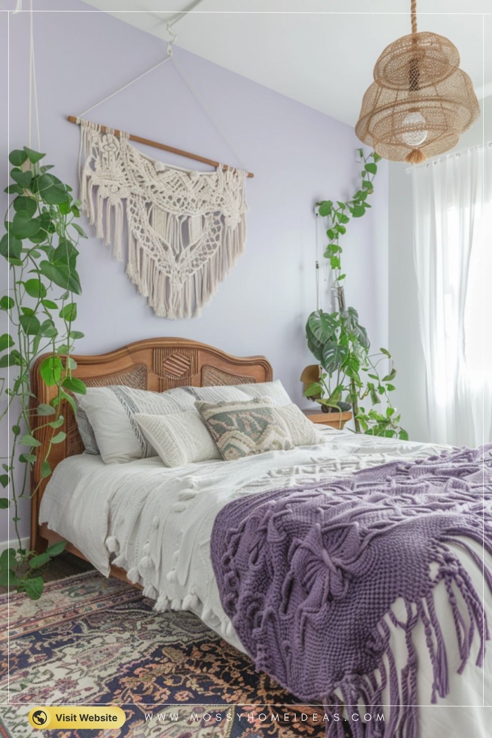 Lavender Boho Bedroom Ideas for a Whimsical Home Retreat