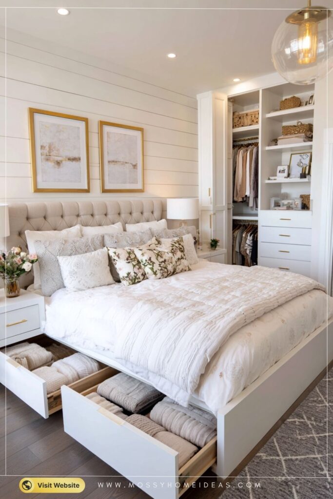 Maximize Small Bedroom Space Hidden Storage Drawer Ideas