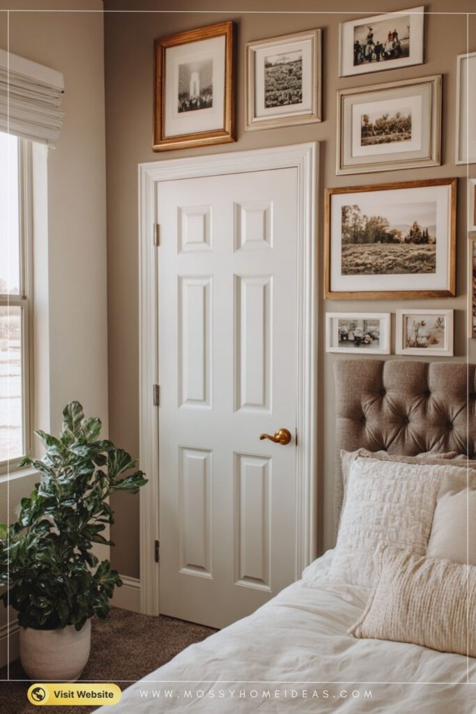 Mixed Frame Gallery Wall Bedroom Door Decor Goals