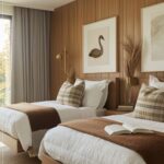 Modern Minimalist Twin Bedroom Soft Neutral Hotel Style Décor