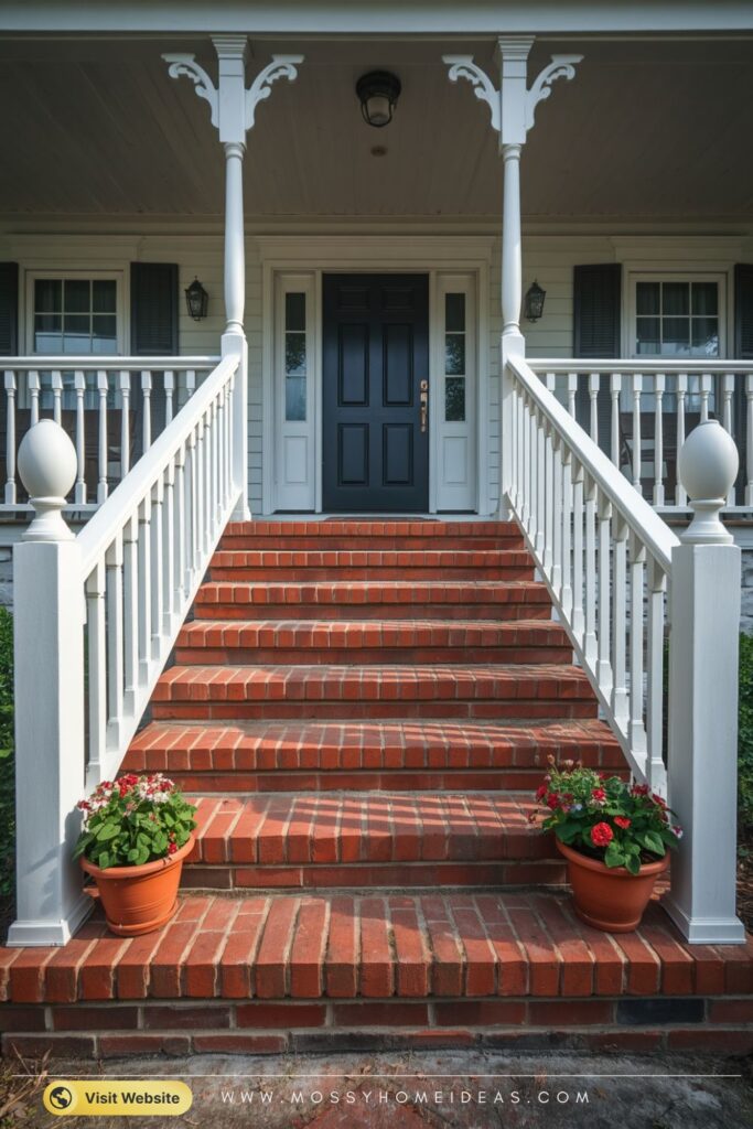 Red Brick Steps Bring Timeless Curb Appeal