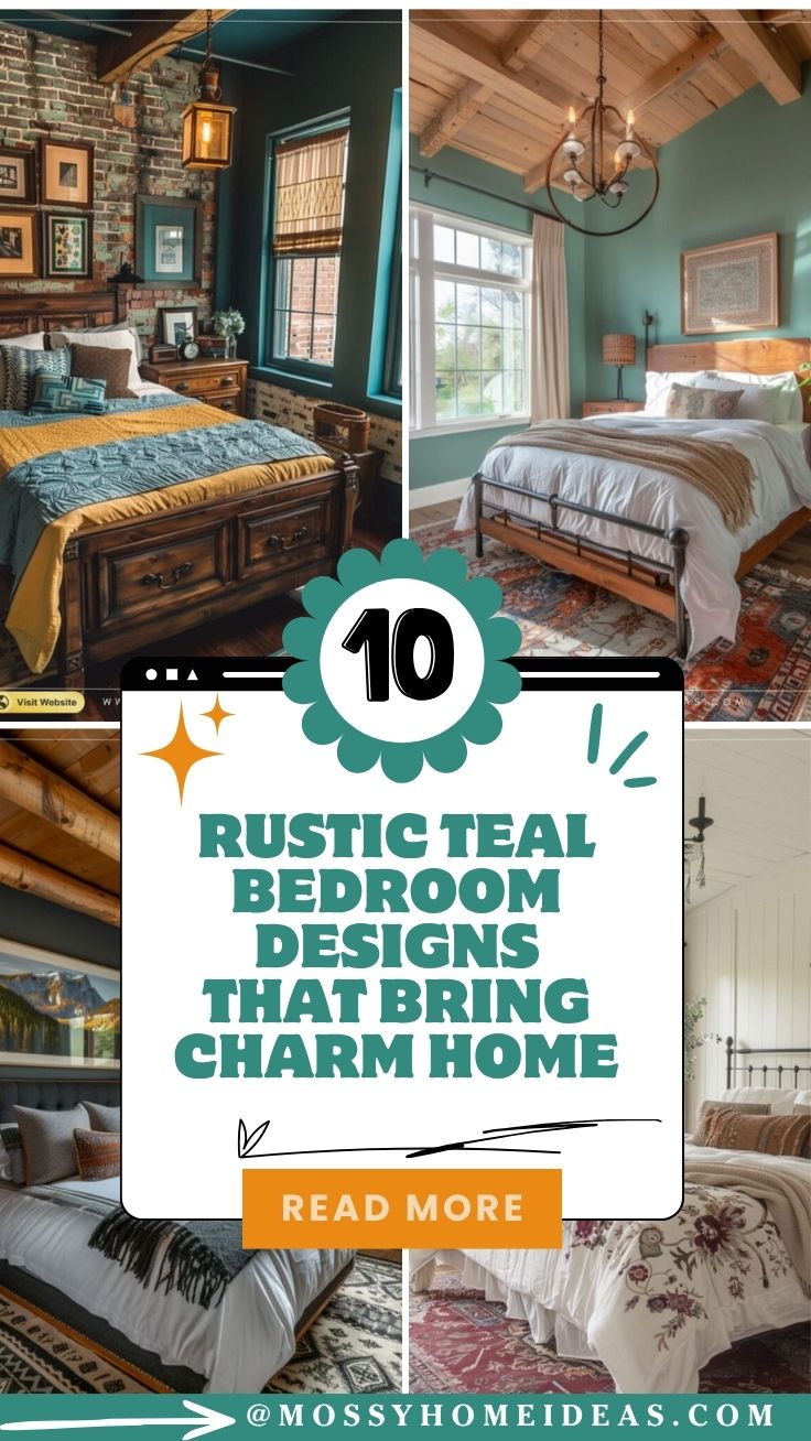 Rustic Teal Bedroom Designs That Bring Charm Home