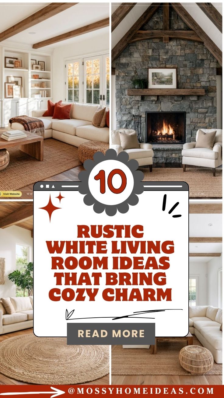 Rustic White Living Room Ideas That Bring Cozy Charm
