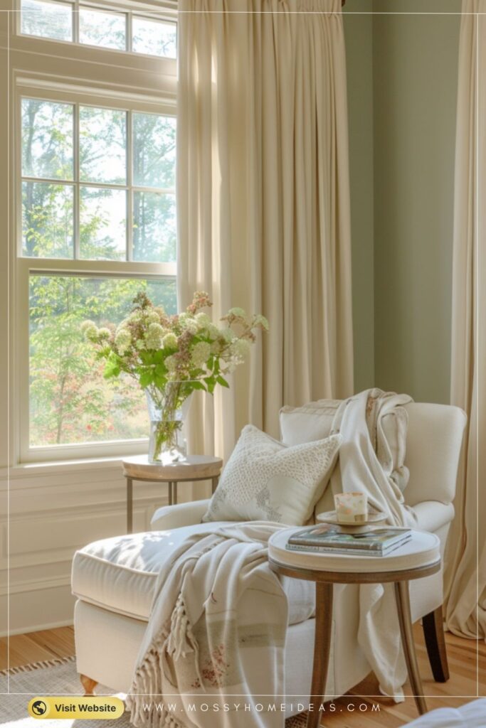 Sage Bedroom Seating Nook Ideas for a Relaxing Retreat