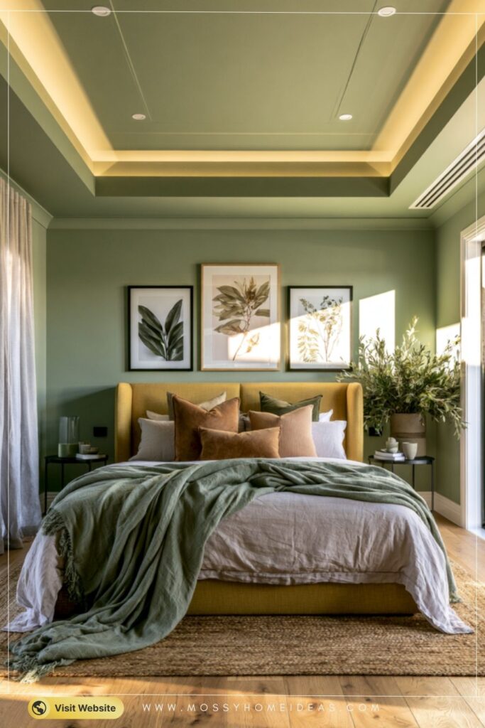 Sage Bedroom Tray Ceiling Ideas for a Bright Refresh