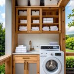 Small Space Outdoor Laundry Station Layout Ideas