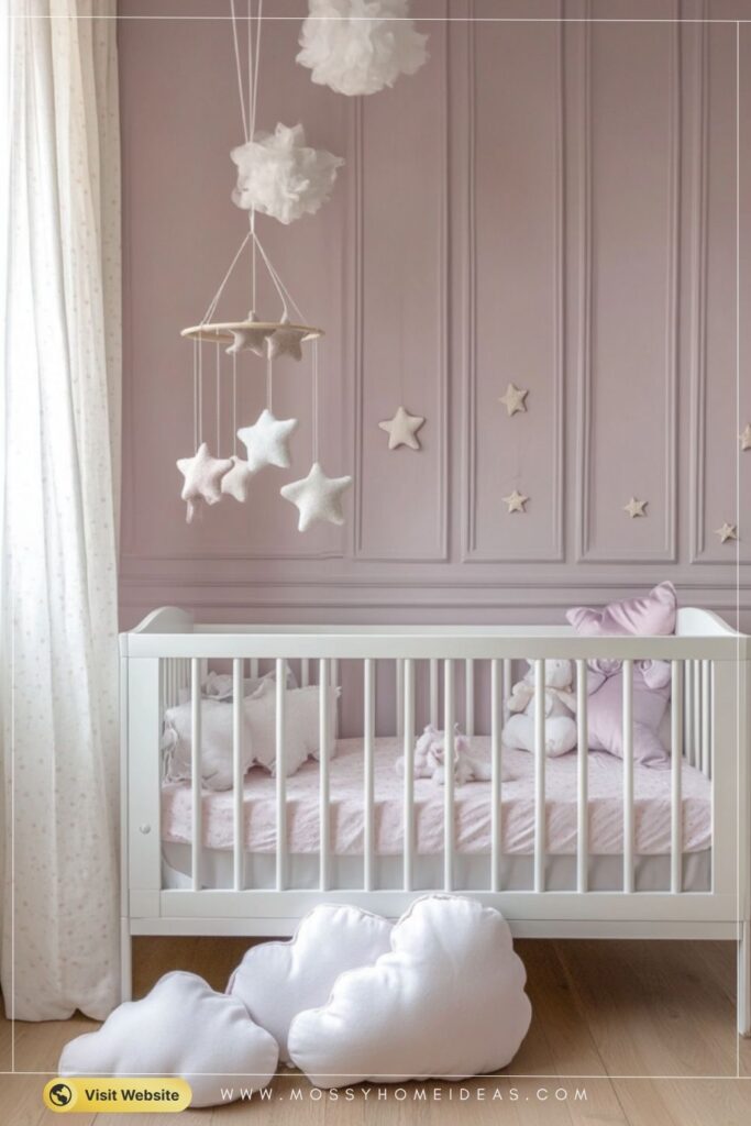 Soft Pastel Wainscoting Nursery Tones
