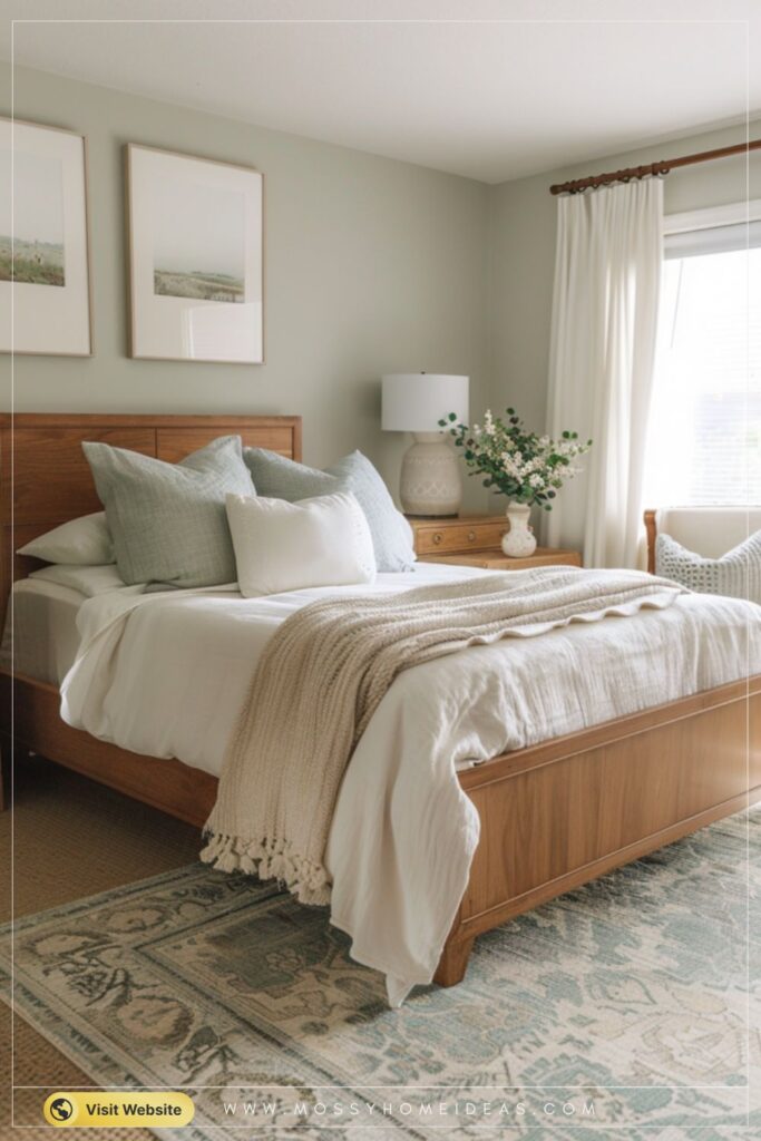 Soft Taupe Dusty Blue Empty Nester Bedroom Serene Sanctuary Ideas