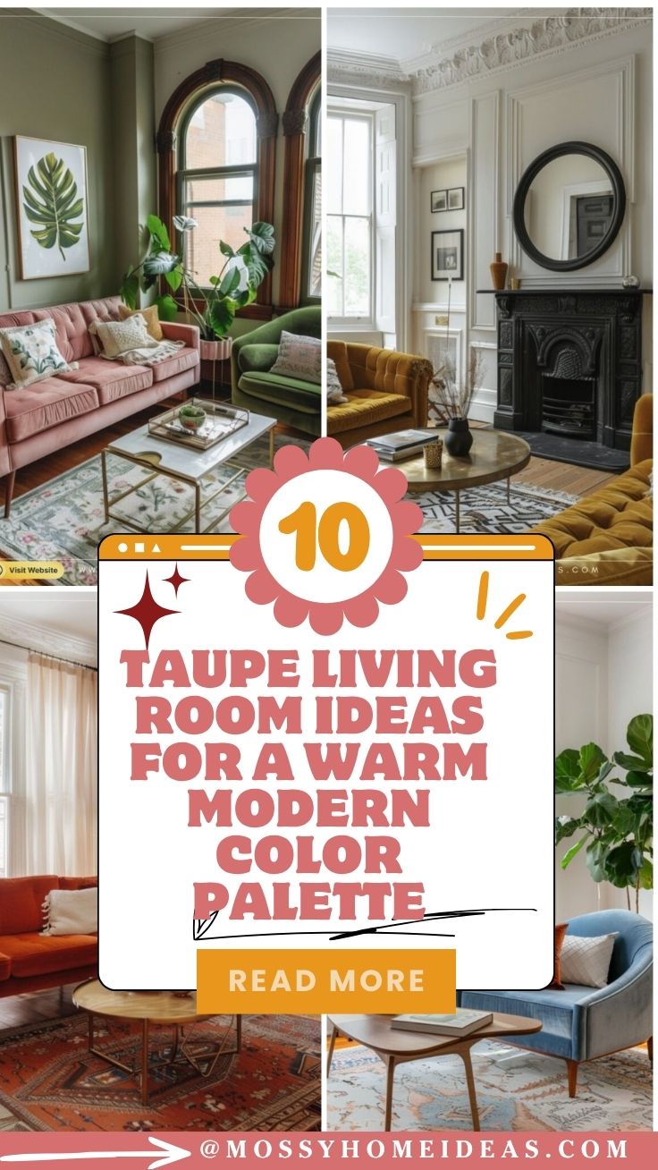 Taupe Living Room Ideas for a Warm Modern Color Palette