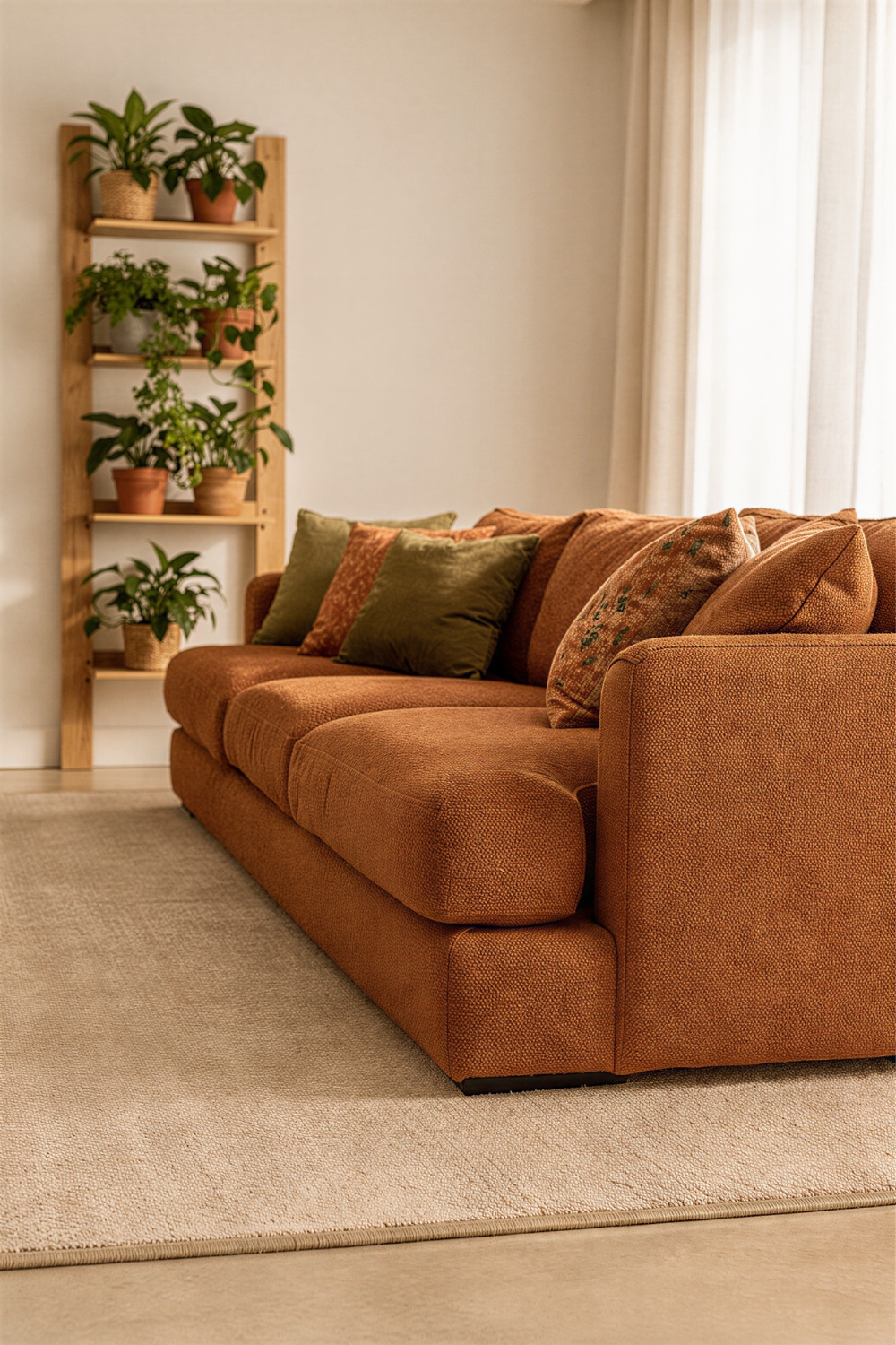 Boho Living Room Side Angle Seating Focus